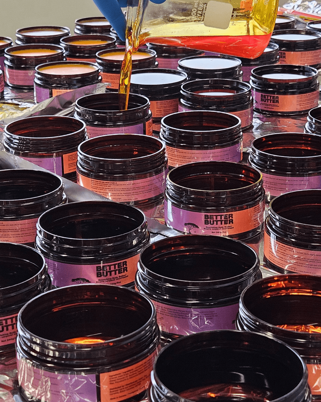 Jar filling station — Formyoule Inc. contract manufacturing Toronto