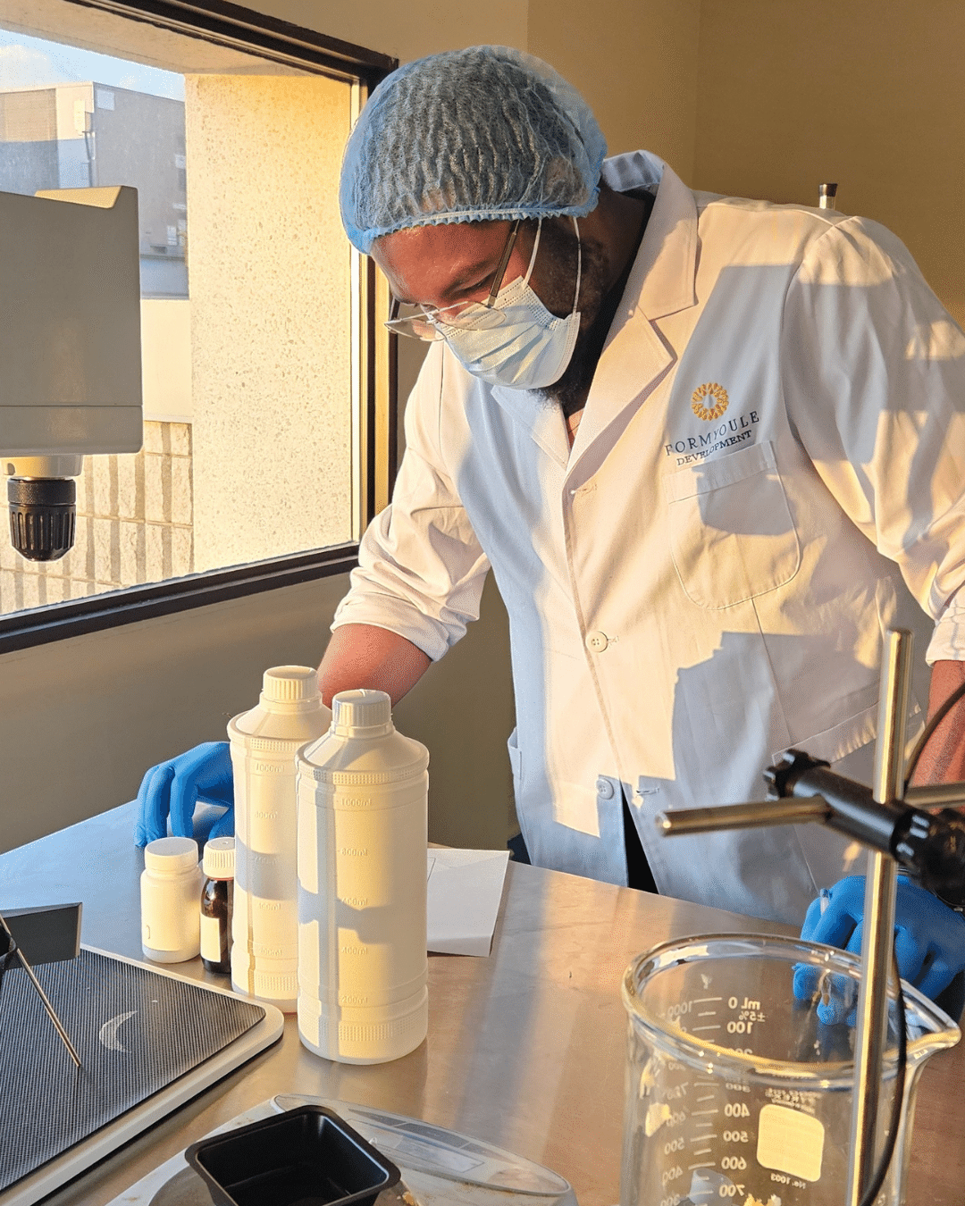 Professional lab equipment — Formyoule Inc. small batch skincare manufacturing